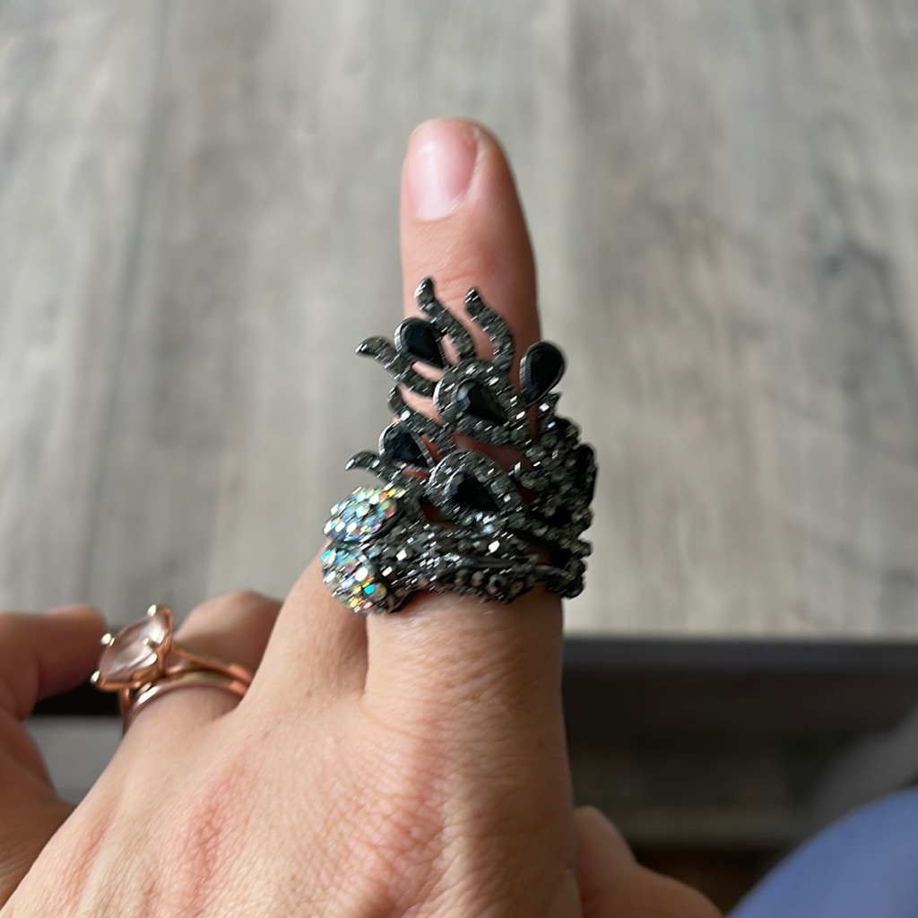 Adjustable Peacock Ring